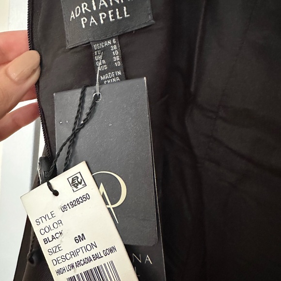 High Low Ball Gown- Black (Satin) - Picture 5 of 5